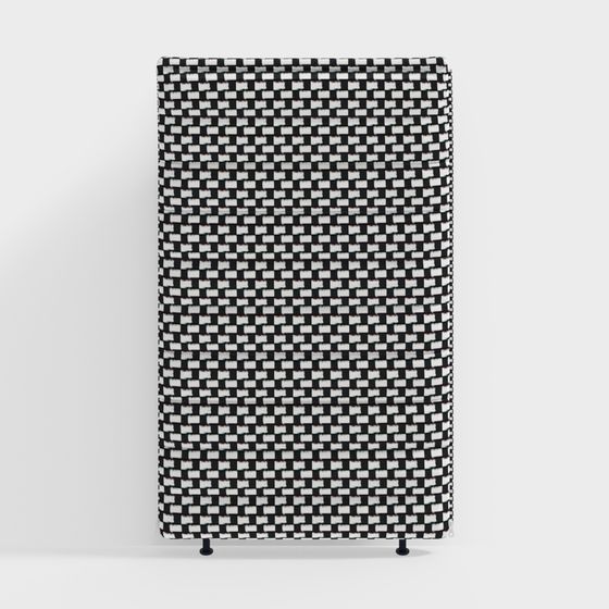Houndstooth Screen 3D model for Versatile Spaces