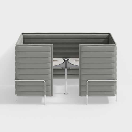 Urban Corner Workspace 3D Model