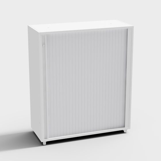 Elegant Minimalist Bookshelf 3D model for Interiors