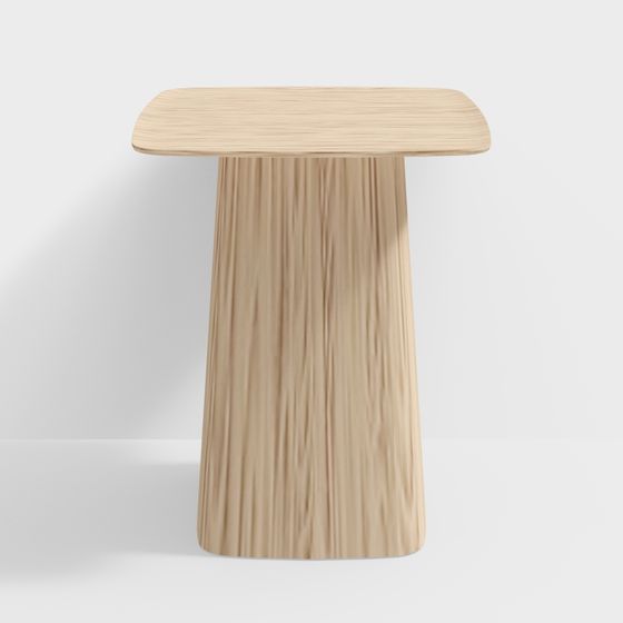 Wrinkled Wood Table 3D model