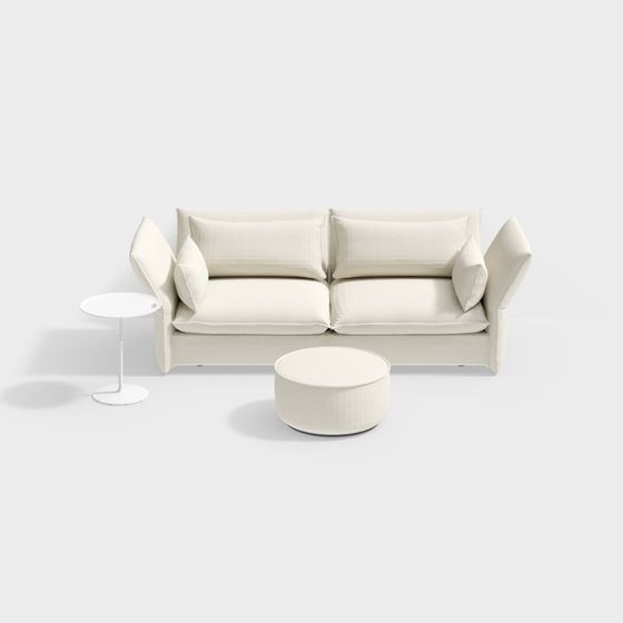 Elegant 3D Sofa Model for Contemporary Spaces
