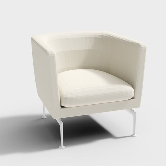 Cozy Corner Chair 3D model for Modern Spaces