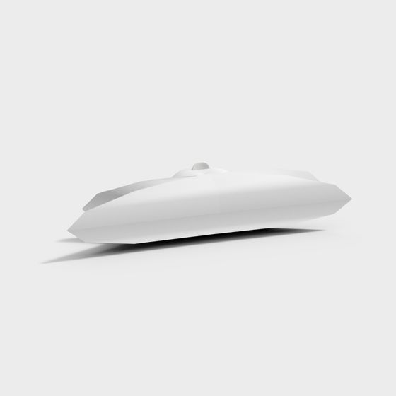 Futuristic Streamlined Spaceship 3D model