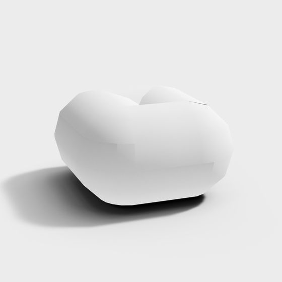 Sleek Stone Block 3D model