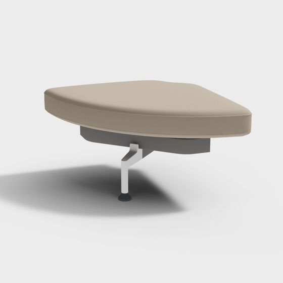Stylish Triangle Sofa Stool 3D model for Creative Spaces