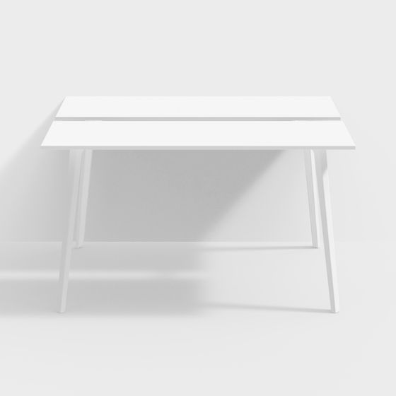 Modern Minimalist Table and Chair Set 3D model