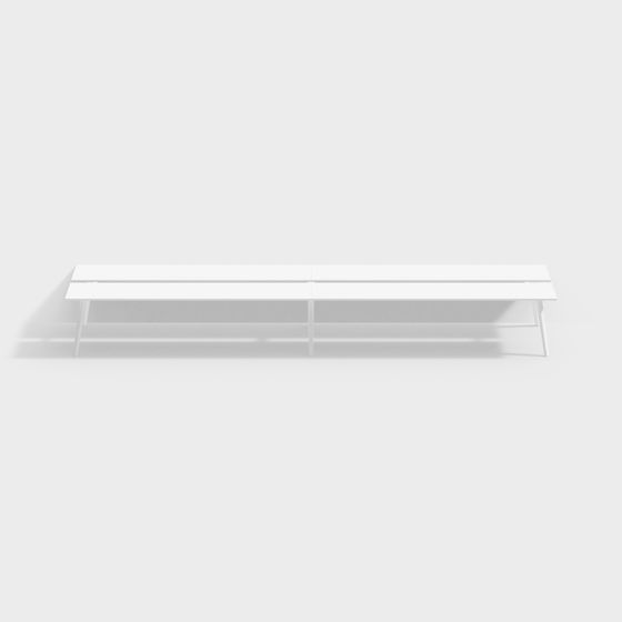 Urban Bench 3D model for Modern Spaces