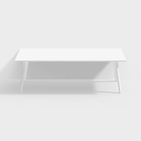 Minimalist Long Table 3D model