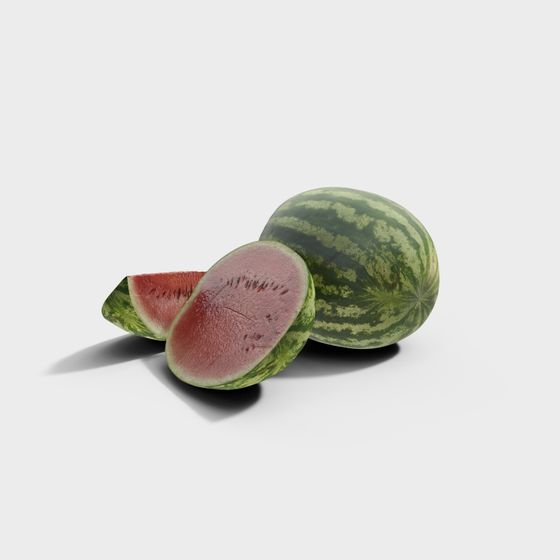Realistic Watermelon 3D model for Creative Projects