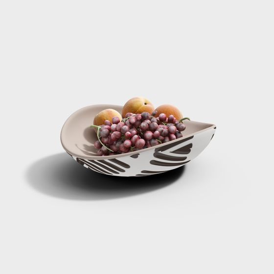 Beige Fruit Ornament Decorative Piece