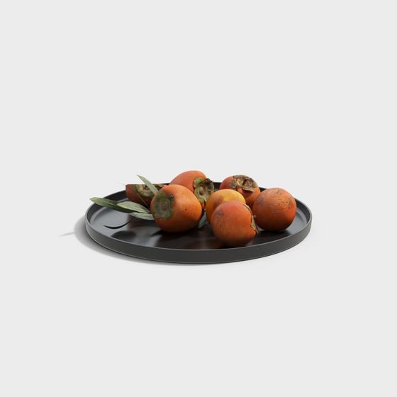 Black Fruit Ornament 3D Model for Fresh Produce