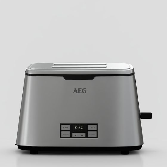 Minimalist AEG Toaster 3D Model for Modern Kitchens