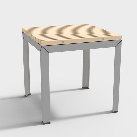 Urban Small Table 3D model for Modern Spaces