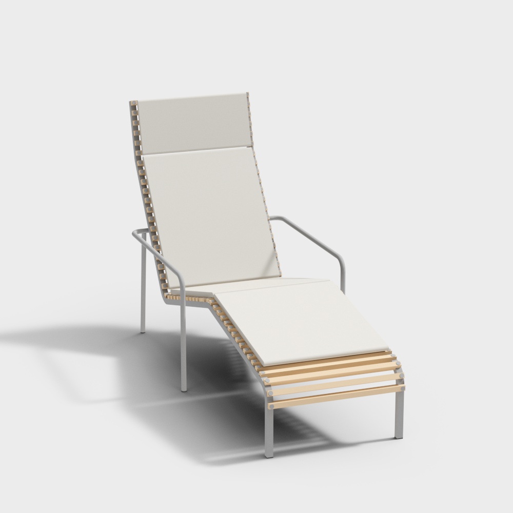 Modern Lounger Minimalist Chair – Low-Poly Contemporary Design