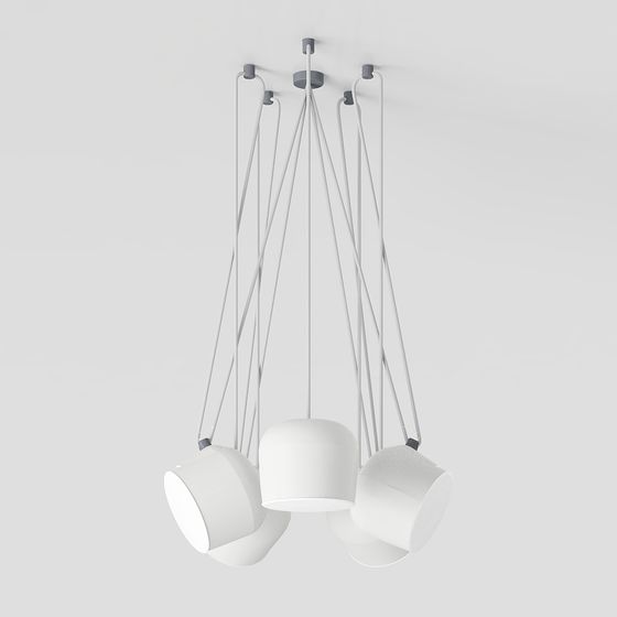 Stylish Hanging Light Fixture 3D model for Modern Interiors