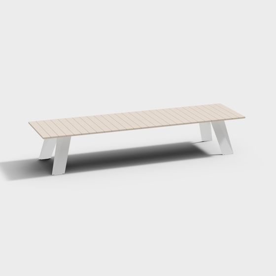 Elegant Urban Bench 3D model for Creative Projects
