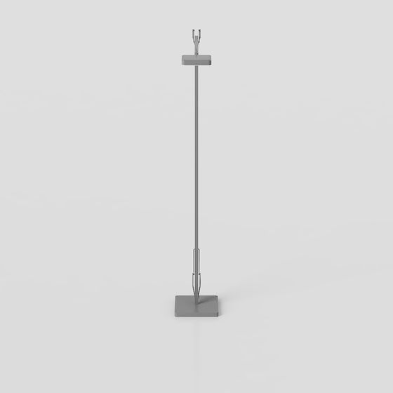 Stylish Low-Poly Floor Lamp 3D model