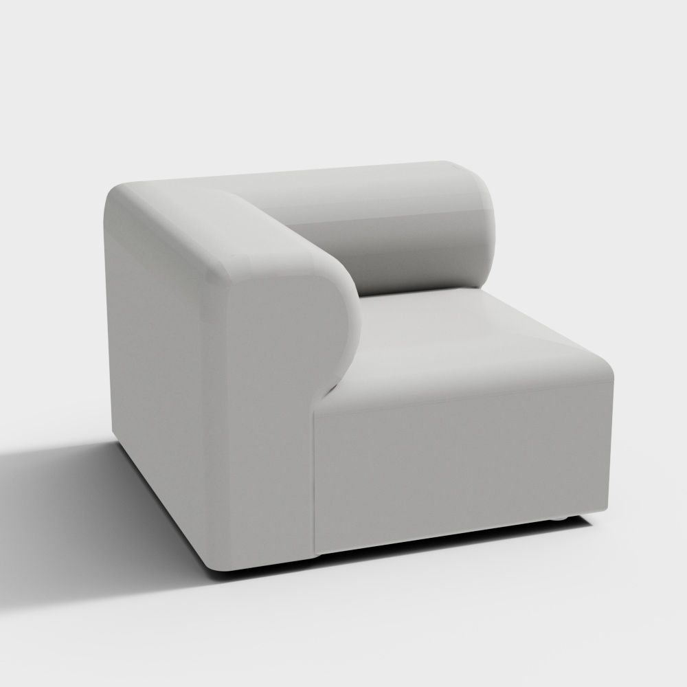 Modular Sofa 3D model in Modern Minimalist Style