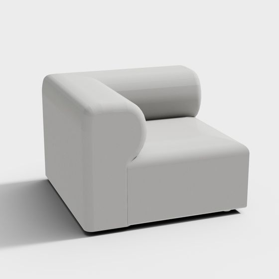Modular Sofa 3D model in Modern Minimalist Style
