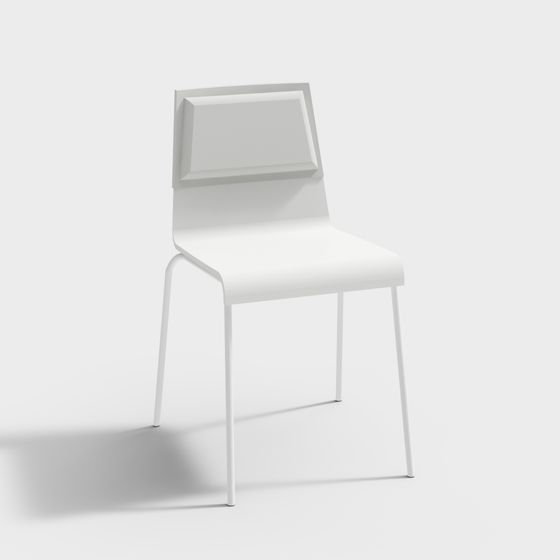 Cubic Chair 3D model - Modern Minimalist Design