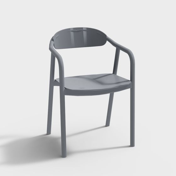 Stylish Urban Leisure Chair 3D Model for Creative Spaces