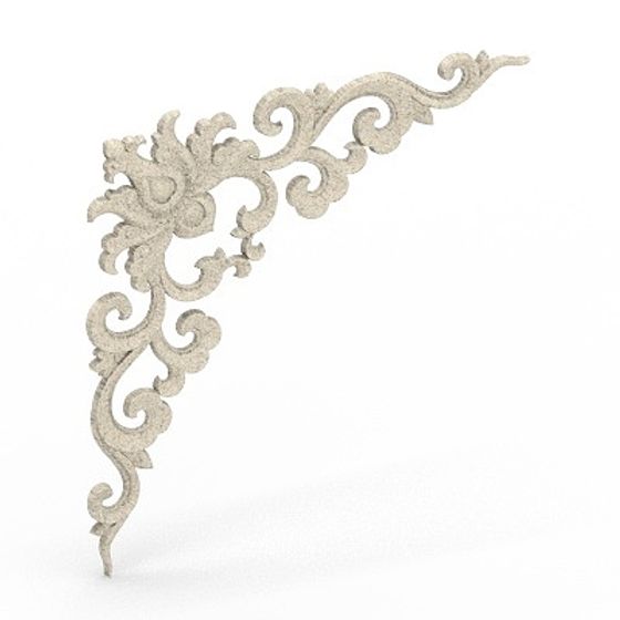 Classical Lace Decoration 3D model