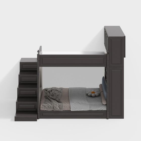Urban Loft Bunk Bed 3D model
