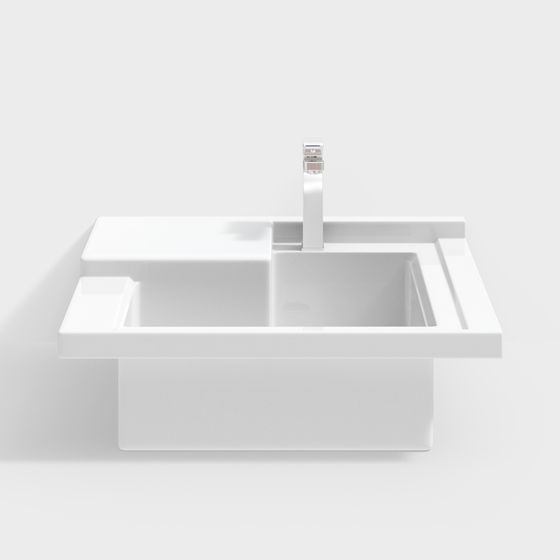 Modern Minimalist Sink 3D model
