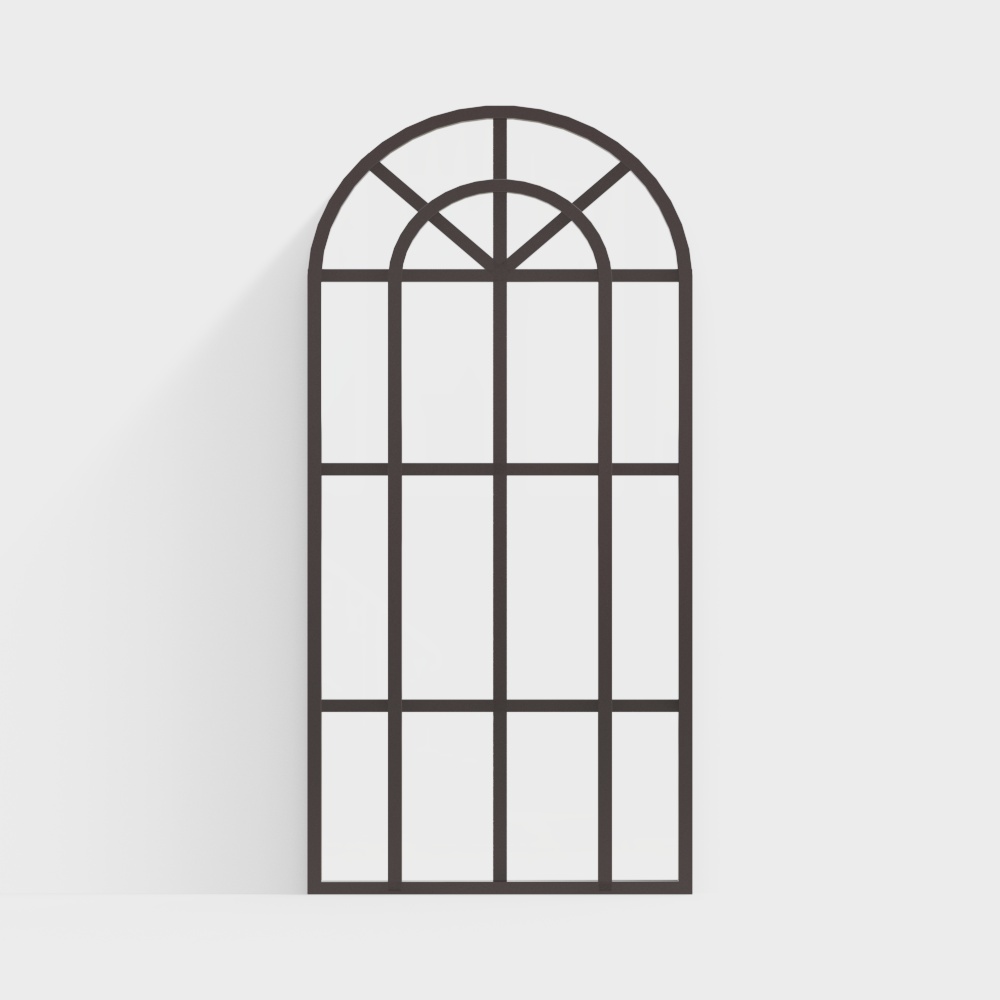 French arched window