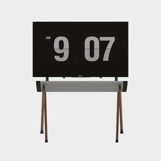 Stylish Flip Clock 3D model for Contemporary Spaces