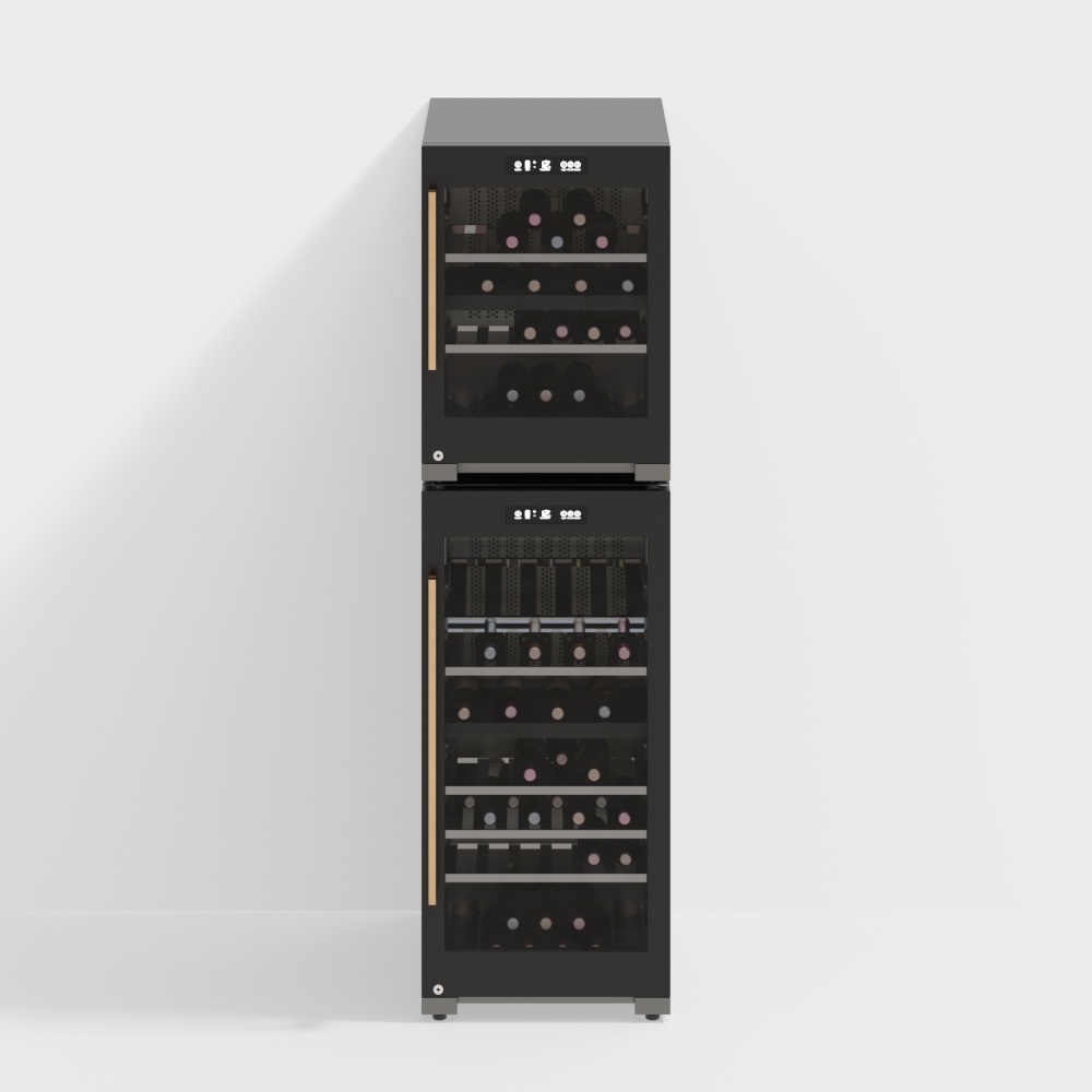 현대식 레드 와인 캐비닛 온도 조절 와인 캐비닛