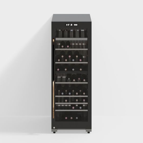 현대식 레드 와인 캐비닛 온도 조절 와인 캐비닛