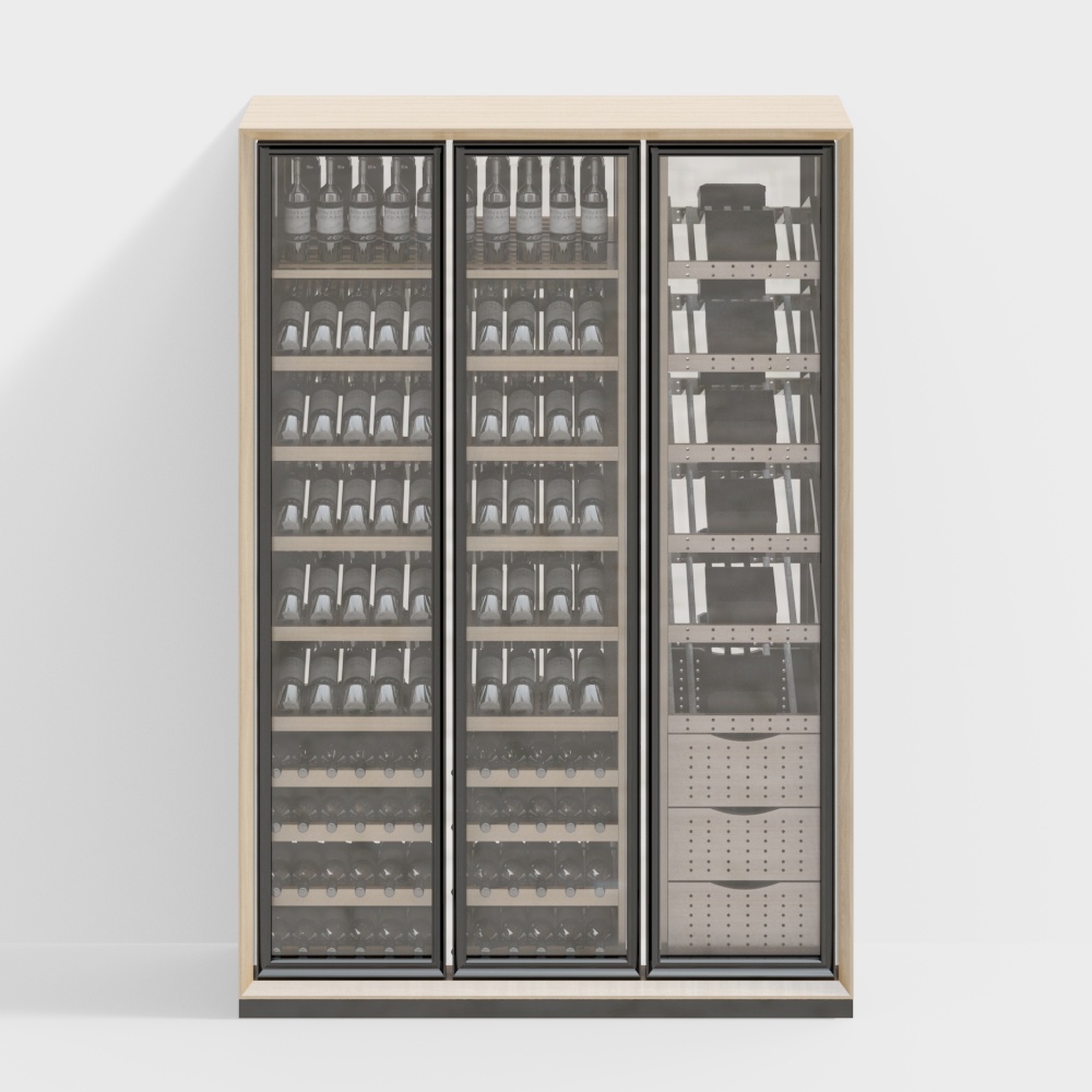 ตู้ไวน์อุณหภูมิควบคุมทันสมัย