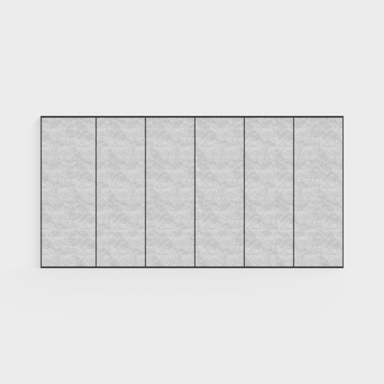 Unique Low-Poly Six Panel Door 3D model