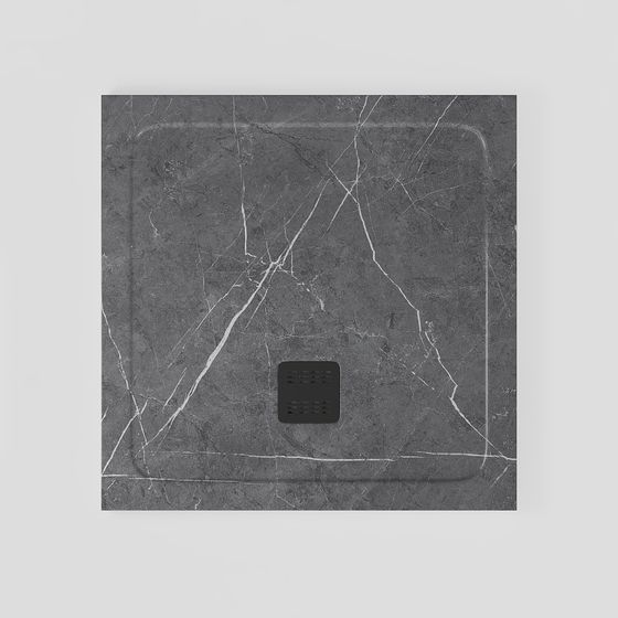 Planche de douche carrée moderne