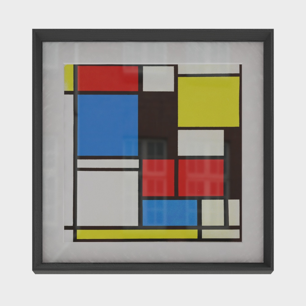 Geometric Dream 3D Model – Colorful Low-Poly Design