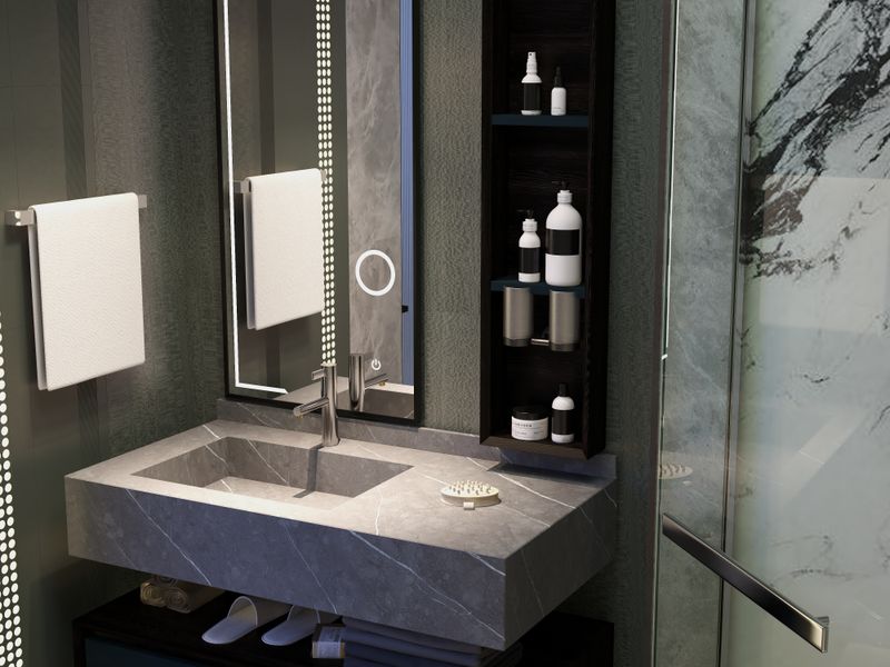 Modern Dark-Toned Bathroom Remodel