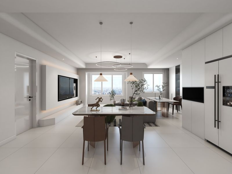 Modern Open-Concept Living Space Design