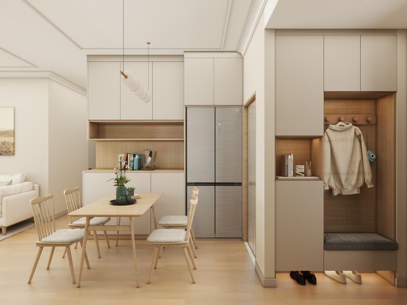 Modern Kitchen Design with Cozy Dining Area