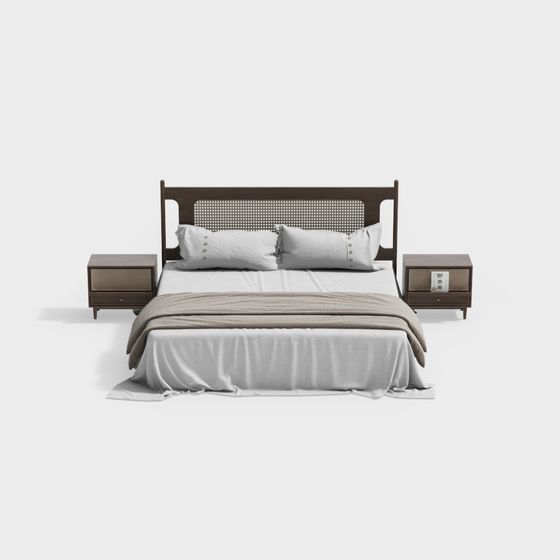 Urban Retreat Bed 3D model