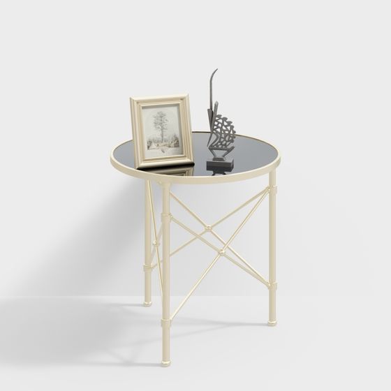 Elegant Polygonal Side Table 3D model