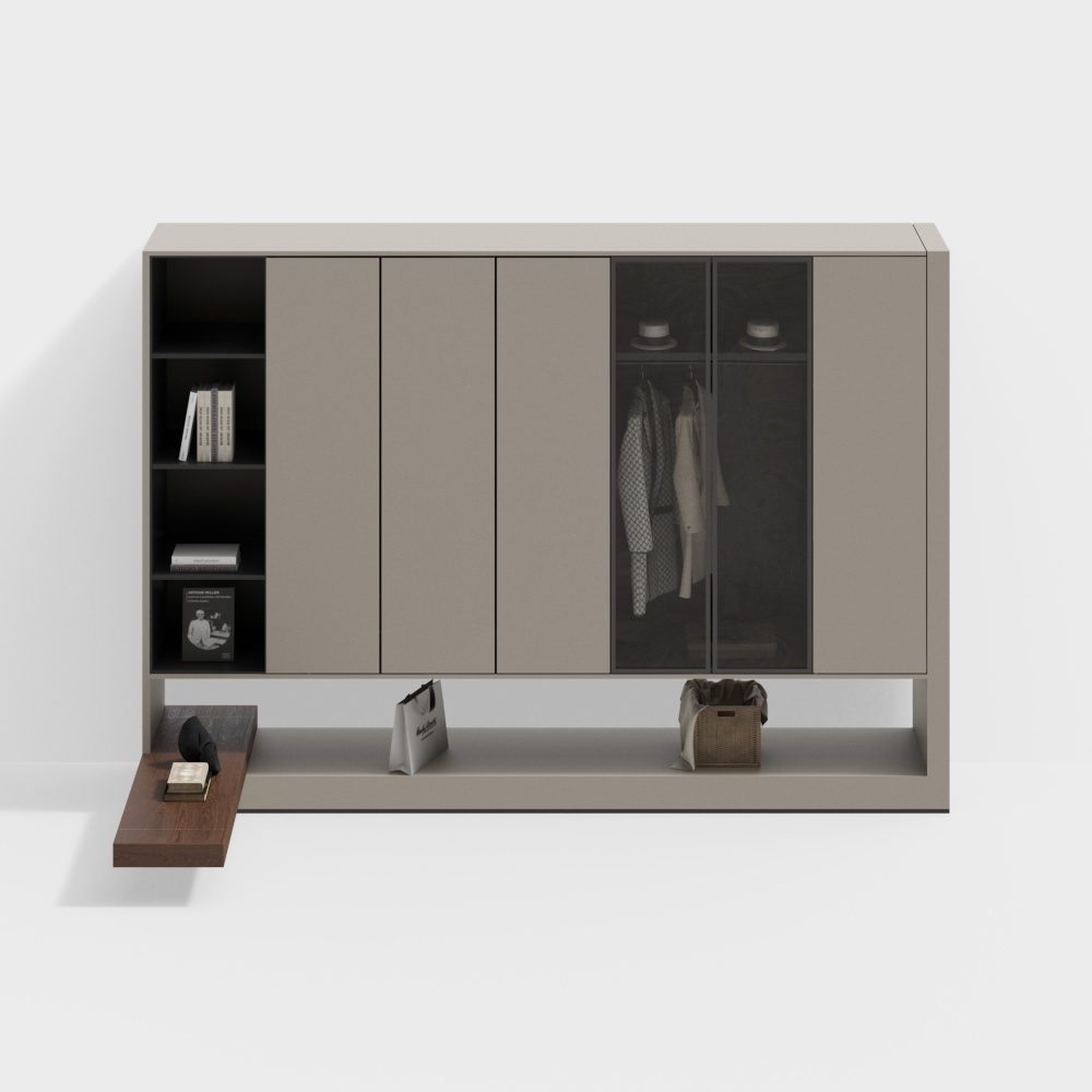 Wabi sabai bedroom wardrobe