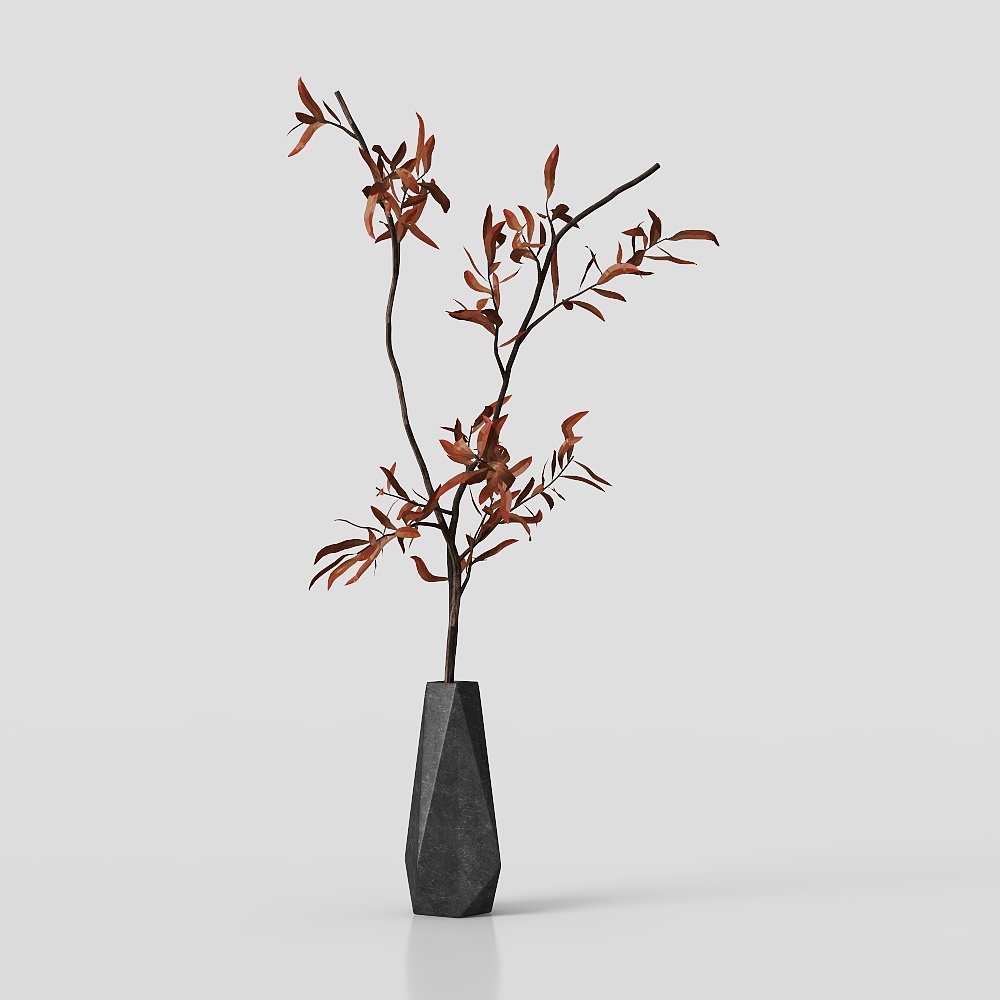 Wabi-sabi bedroom vase flower decoration