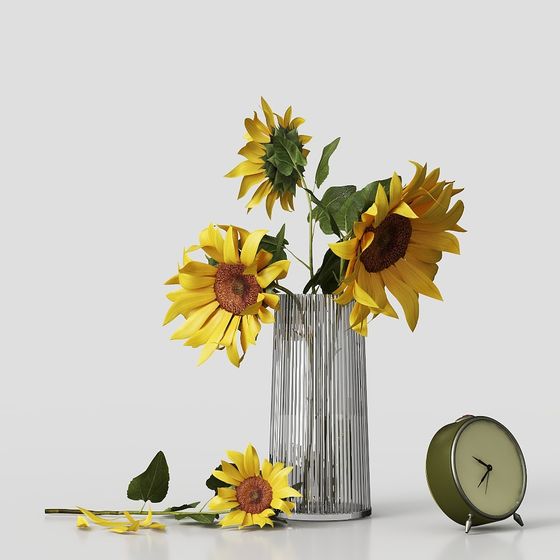 Sunflower 3D Model: Perfect Fusion of Nature and Modern Design