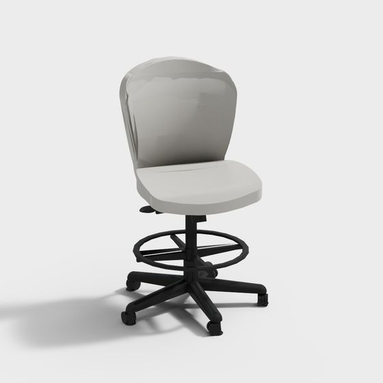 Sleek Office Chair 3D model for Contemporary Interiors