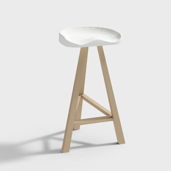 에스테블리쉬드 앤 선스 시팅 스툴 하이디 우드 바