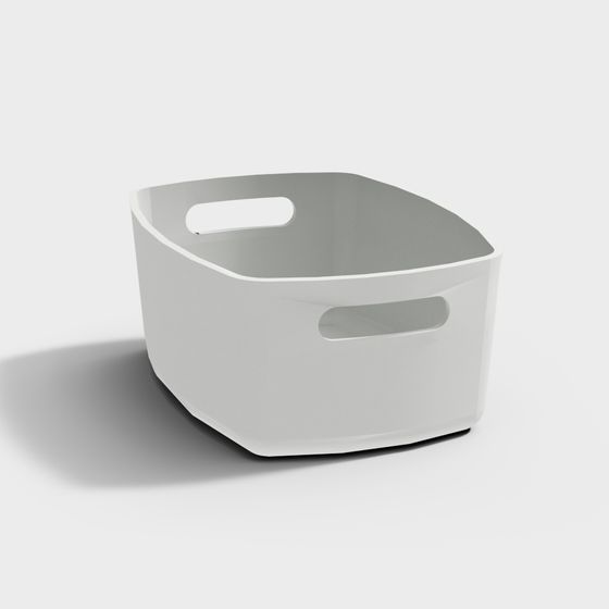 Elegant Square Storage Basket 3D model for Daily Use