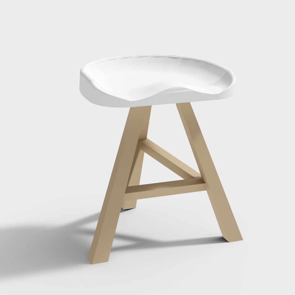 Ghế đôn gỗ EstablishedAndSons Heidi Thấp