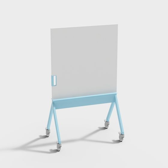 Modern Mobile Whiteboard 3D model