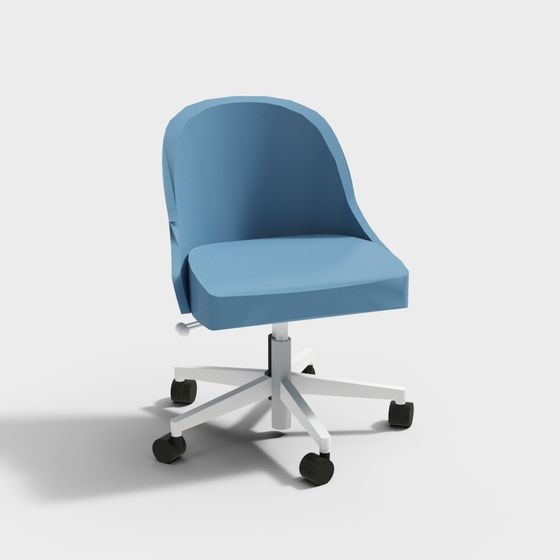 Stylish Office Chair 3D model for Workspaces